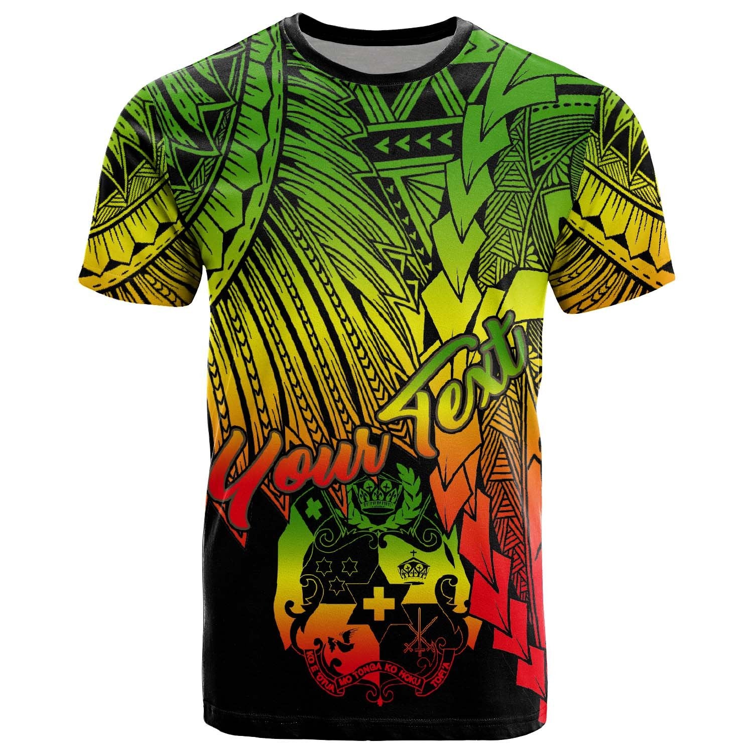 Tonga Polynesian Custom T Shirt Tribal Wave Tattoo Reggae Unisex Reggae - Polynesian Pride