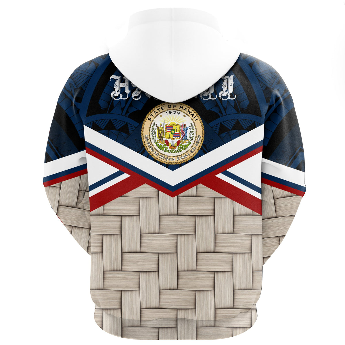Hawaii Lauhala Coat of Arms Hoodie - Polynesian Pride