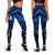 Fiji Women's Leggings - Fiji Seal With Polynesian Tattoo Style (Blue) - Polynesian Pride