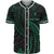 Yap Polynesian Custom Personalised Baseball Shirt - Green Tribal Wave Unisex Green - Polynesian Pride