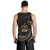 Vanuatu Polynesian Men's Tank Top - Gold Tribal Wave - Polynesian Pride