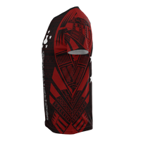 Austral Islands T Shirt Austral Islands FLag Polynesian Tattoo Red Style - Polynesian Pride