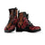 Celtic Dragon Leather Boots - Dragon Sword, Cross Patterns - Polynesian Pride