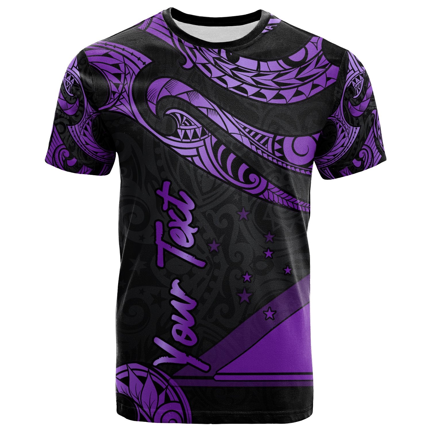 Tokelau Polynesian Custom T Shirt Polynesian Tattoo Purple Version Unisex Purple - Polynesian Pride