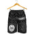 Tahiti Men's Short - Tahiti Seal In Polynesian Tattoo Style (Black) - Polynesian Pride