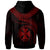 Wallis and Futuna Polynesian Zip up Hoodie Wallis and Futuna Waves (Red) - Polynesian Pride