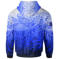 Guam Polynesian Hoodie Tribal Tattoo With Seal - Polynesian Pride