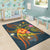 YAP Polynesian Personalised Area Rug - Legend of YAP (Blue) - Polynesian Pride