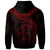 Fiji Polynesian Custom Zip up Hoodie Fiji Waves (Red) - Polynesian Pride