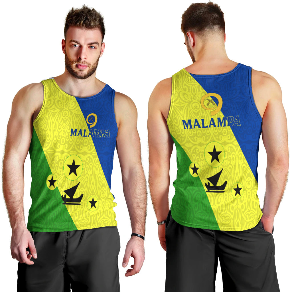 Vanuatu Malampa Province - Men Tank Top - Flag Style - LT12 Green - Polynesian Pride