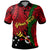 Papua New Guinea Simbu Province Polynesian Custom Polo Shirt Tribal Wave Tattoo Unisex Red - Polynesian Pride