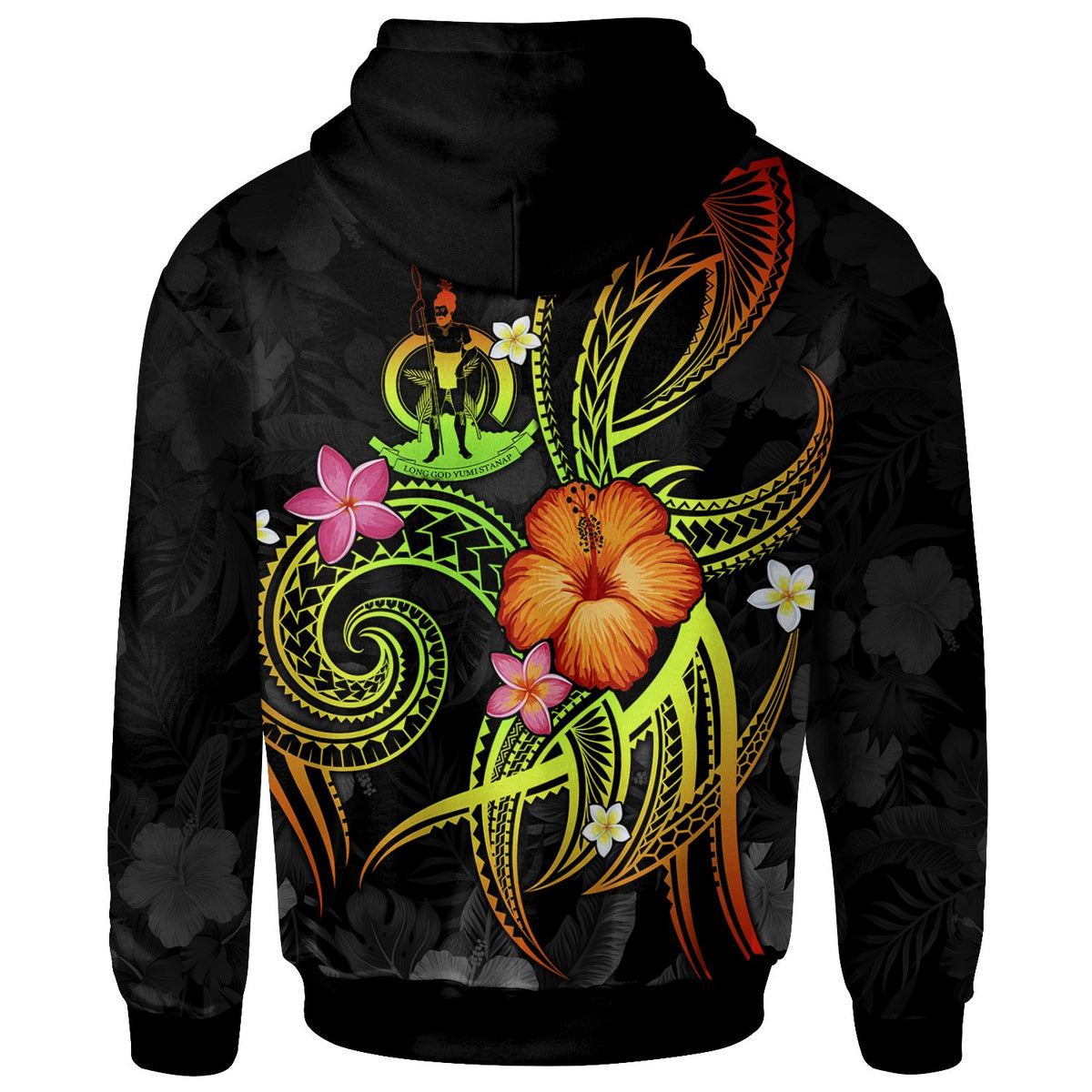Vanuatu Polynesian Custom Hoodie Legend of Vanuatu (Reggae) - Polynesian Pride