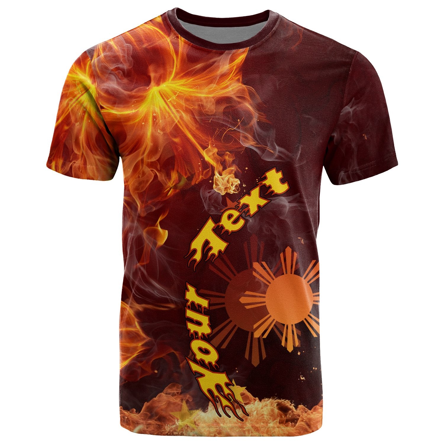 The Philippines Custom T Shirt Fire Hibiscus Unisex Red - Polynesian Pride