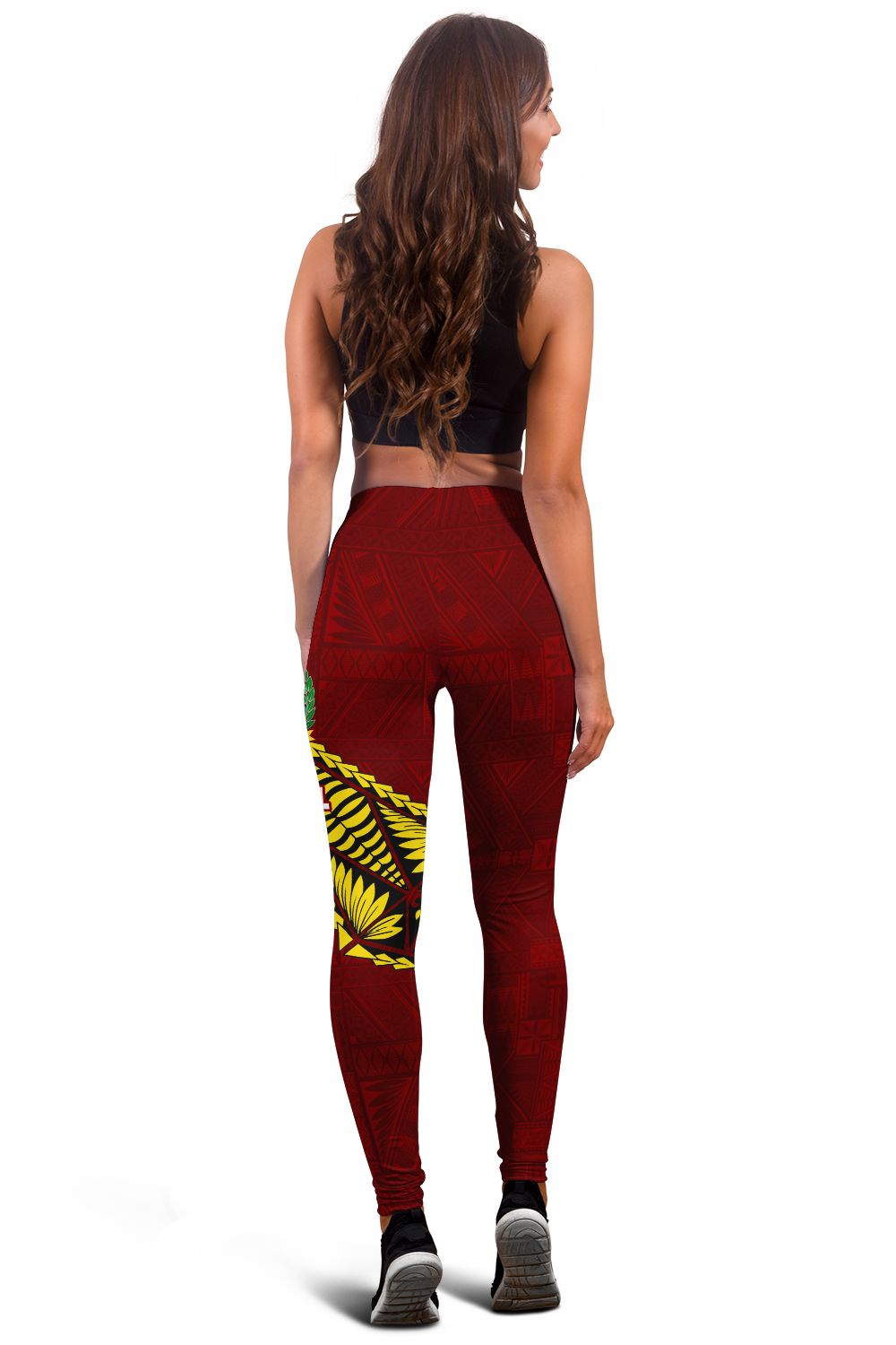 Tonga Vava'u High School Tongan Patterns Legging - LT12 - Polynesian Pride