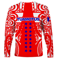 (Custom Personalised) Tuamotu Archipelago Tribal Tattoo Long Sleeve Shirt - LT12 - Polynesian Pride