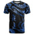 Vanuatu Polynesian Custom T Shirt Polynesian Tattoo Blue Version Unisex Blue - Polynesian Pride