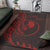 Yap Area Rug - Custom Polynesian Pattern Style Red Color - Polynesian Pride