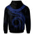 Cook Islands Polynesian Hoodie Waves (Blue) - Polynesian Pride