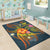 Guam Polynesian Personalised Area Rug - Legend of Guam (Blue) - Polynesian Pride