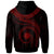 Marshall Islands Polynesian Custom Hoodie Marshall Islands Waves (Red) - Polynesian Pride