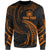 Samoa Polynesian Custom Personalised Sweater - Orange Tribal Wave Unisex Orange - Polynesian Pride