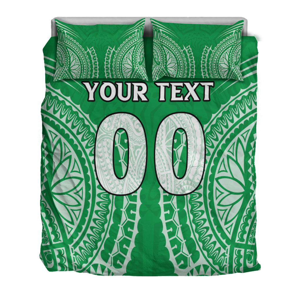 (Custom Personalised) Cook Islands Mitiaro Bedding Set - Tribal Pattern - LT12 - Polynesian Pride