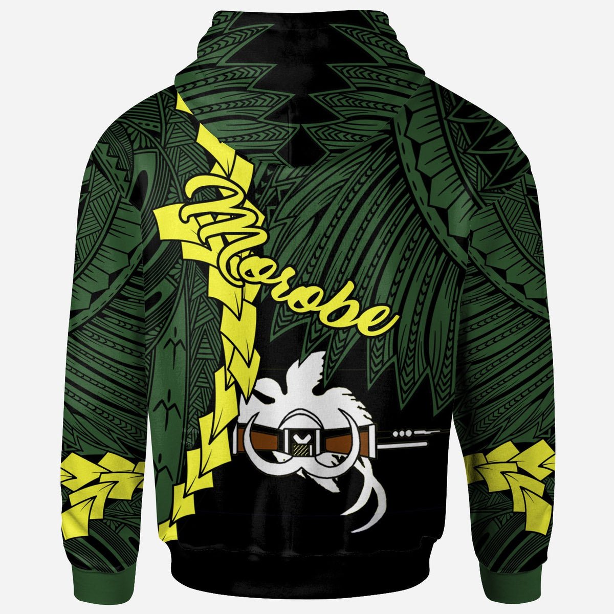 Papua New Guinea Morobe Province Polynesian Hoodie Tribal Wave Tattoo - Polynesian Pride