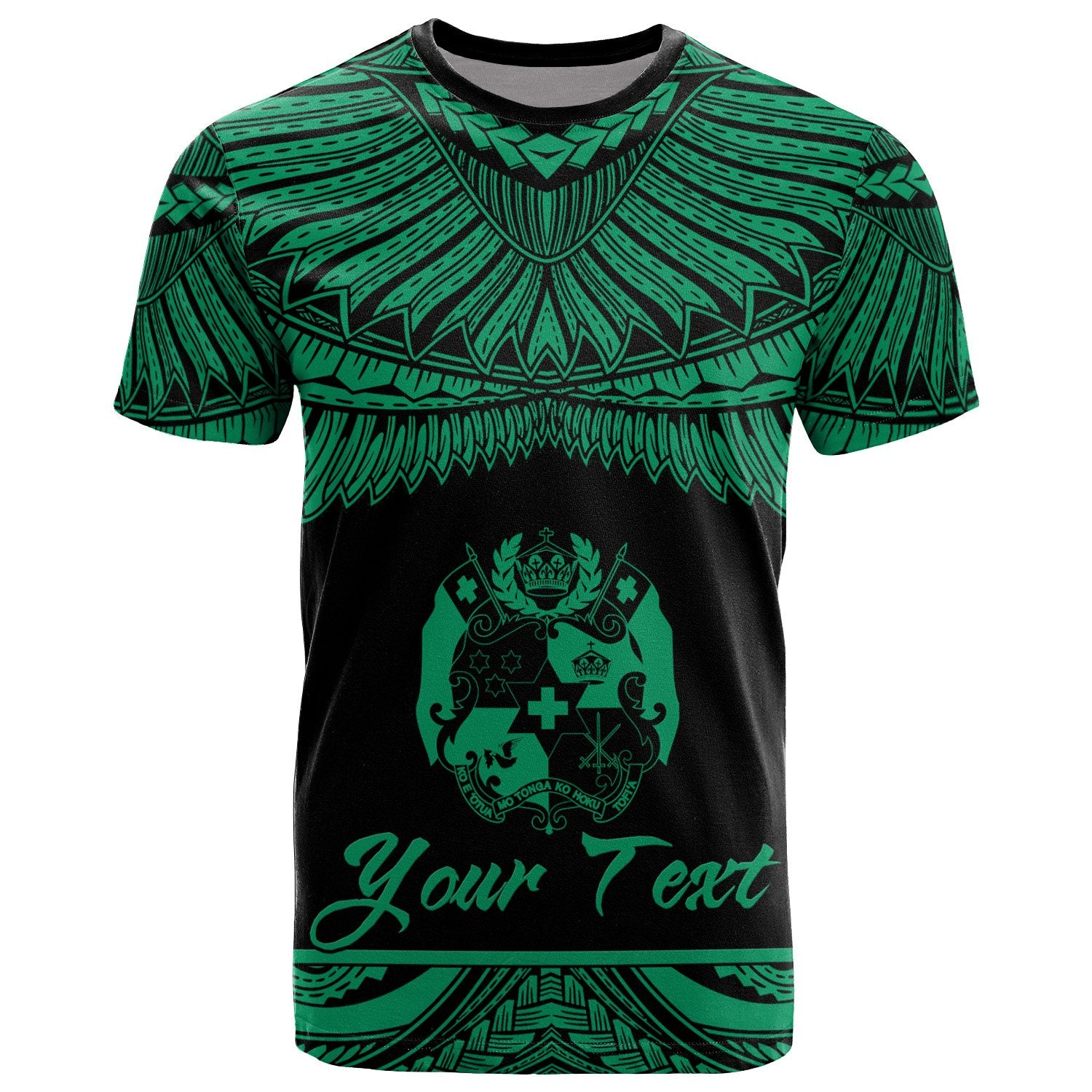 Tonga Polynesian Custom T Shirt Tonga Pride Green Version Unisex Green - Polynesian Pride