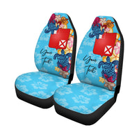 Wallis and Futuna Custom Personalised Car Seat Covers - Tropical Style - Polynesian Pride