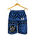 Fiji Men's Short - Fiji Seal With Polynesian Tattoo Style (Blue) - Polynesian Pride