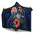 Tahiti Polynesian Hooded Blanket - Blue Turtle Hibiscus - Polynesian Pride