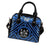 Fiji Shoulder Handbag - Fiji Seal With Polynesian Tattoo Style (Blue) - Polynesian Pride