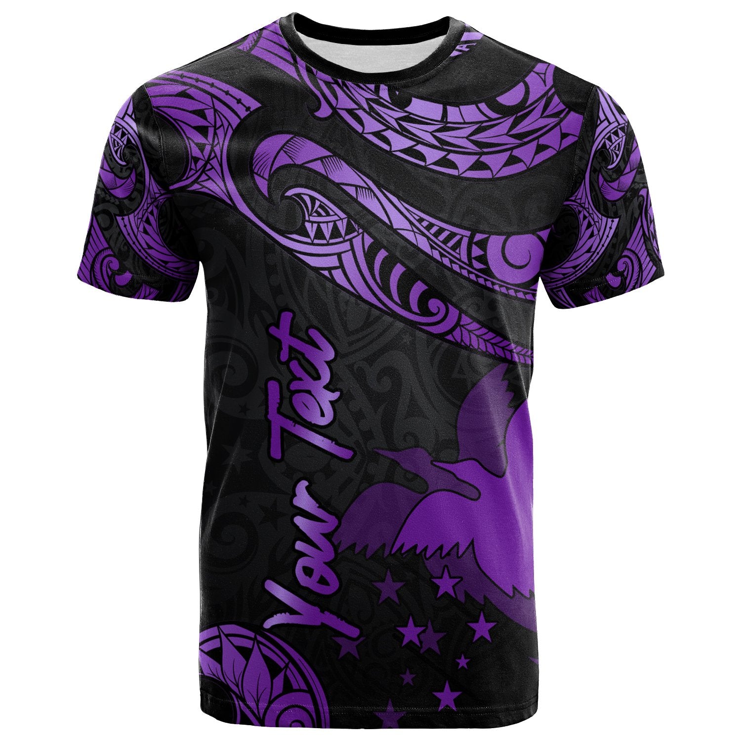 Papua New Guinea Polynesian Custom T Shirt Poly Tattoo Purple Version Unisex Purple - Polynesian Pride