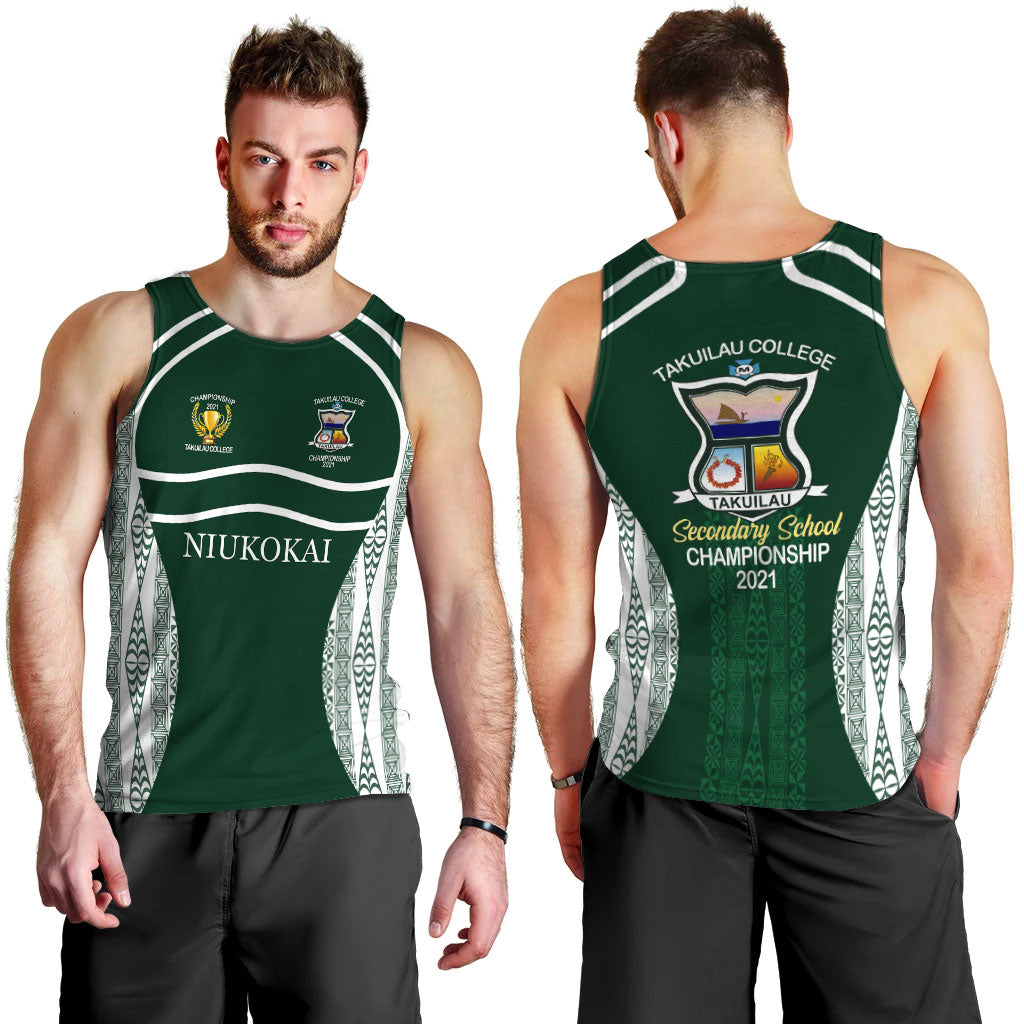 Takuilau College Championship 2021 Men Tank Top - LT12 Men Green - Polynesian Pride