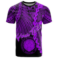 Northern Mariana Islands Polynesian Custom T Shirt Tribal Wave Tattoo Purple Unisex Purple - Polynesian Pride