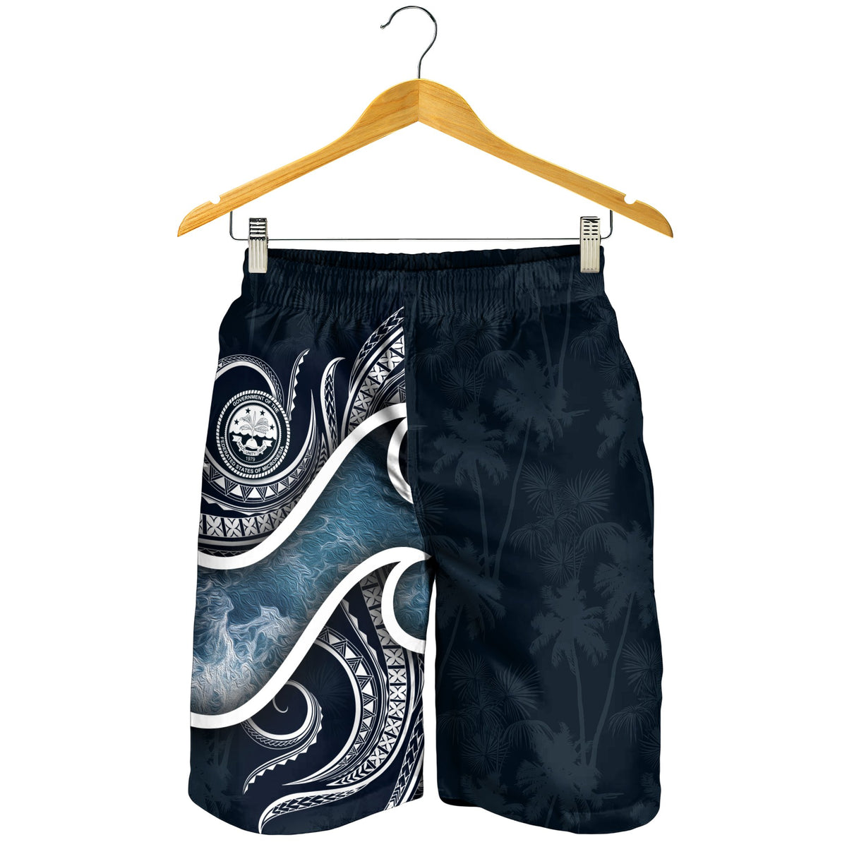 FSM Islands Polynesian Men's Shorts - Ocean Style - Polynesian Pride