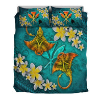Hawaii Polynesian Bedding Set - Manta Ray Ocean - Polynesian Pride