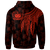 Samoa Zip up Custom Hoodie Polynesian Wings (Red) - Polynesian Pride