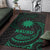 Nauru Polynesian Area Rug - Green Tribal Wave - Polynesian Pride