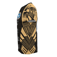 Northern Mariana Islands T Shirt C N M I FLag Polynesian Tattoo Gold Style - Polynesian Pride