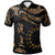 Cook Islands Custom Polo Shirt Polynesian Tattoo Gold Version Unisex Gold - Polynesian Pride