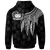 Samoa Custom Zip up Hoodie Polynesian Wings (White) - Polynesian Pride