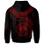 Federated States of Micronesia Polynesian Custom Zip up Hoodie FSM Waves (Red) - Polynesian Pride