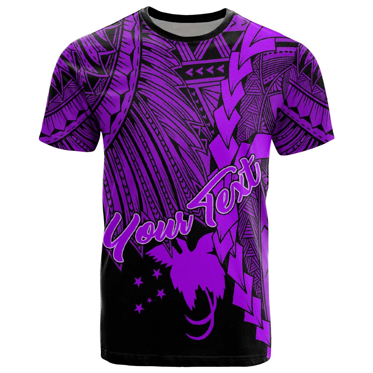 Papua New Guinea Polynesian Custom T Shirt Tribal Wave Tattoo Purple Unisex Purple - Polynesian Pride