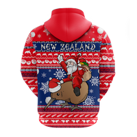 New Zealand Maori Meri Kirihimete Hoodie LT2 - Polynesian Pride