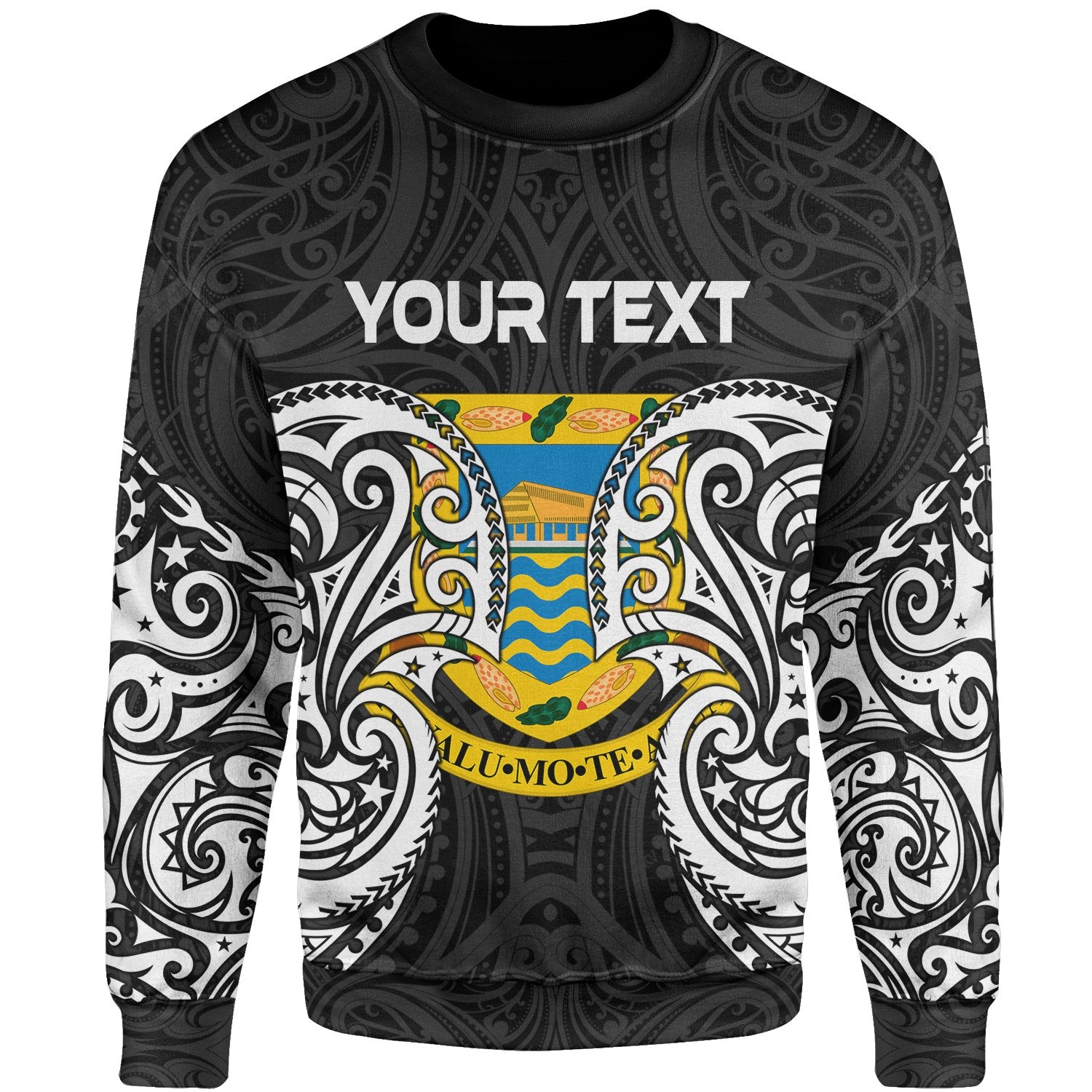 Tuvalu Polynesian Custom Personalised Sweater - Spirit Style White Unisex White - Polynesian Pride