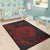 Tahiti Area Rug - Polynesian Pattern Style Red Color - Polynesian Pride