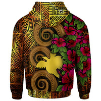 Papua New Guinea Polynesian Hoodie Hibiscus Vintage - Polynesian Pride