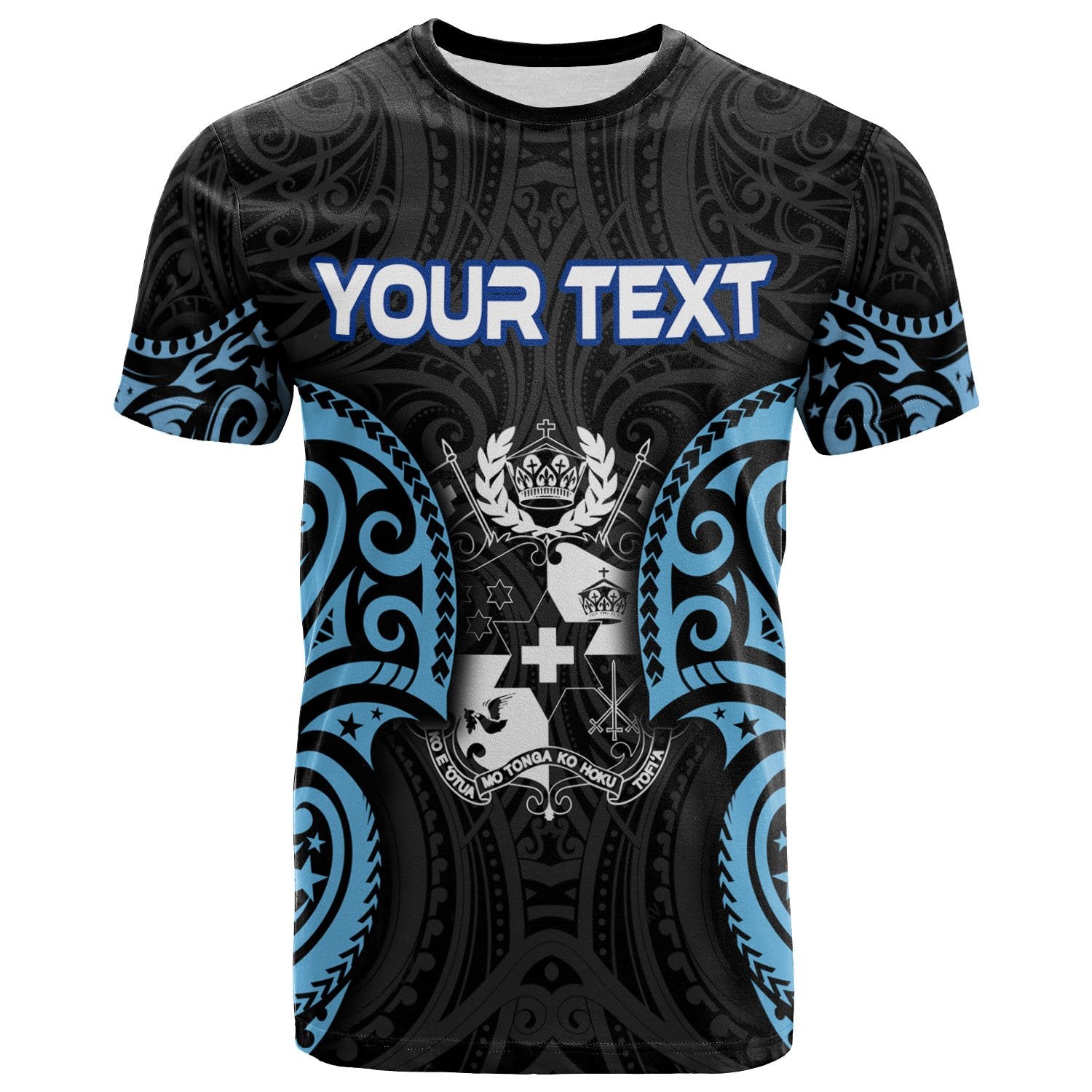 Tonga Polynesian Custom T Shirt Tongan Spirit Blue Unisex Blue - Polynesian Pride