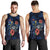 Cook Islands Polynesian Men Tank Top - Blue Turtle Hibiscus Blue - Polynesian Pride